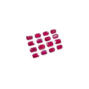 Pierre précieuse naturelle non traitée, rubis, tanzanite, larimar, opale verte, opale, taille octogonale calibrée 6x4mm, taille émeraude, qualité AAA, à facettes - Product Image 3