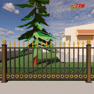 Modern Eco-Friendly Outdoor Fence Panels Iron Fencing with Powder Coating Enhance Privacy Style Protection Long Lasting Quality - Product Image 3