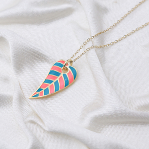 สร้อยคอเคลือบรูปใบไม้แบบทันสมัยเครื่องประดับเงินแบบตุรกีสำหรับ925 - Product Image 1