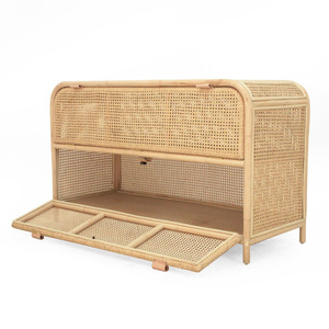 ชุดตู้ไม้หวายเฟอร์นิเจอร์ห้องครัวทำด้วยมือตู้เก็บของ - Product Image 6