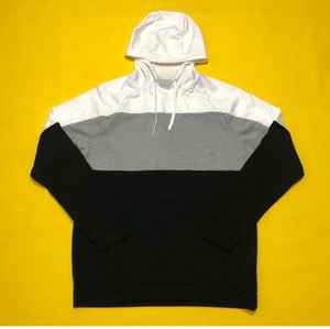 Sweat à capuche avec logo personnalisé doublé brodé imperméable et anti-rétrécissement tricoté avec motif uni pour l'hiver - Product Image 1