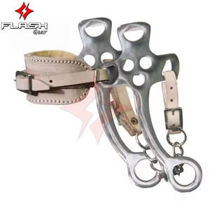 Bride Hackamore anatomique de haute qualité avec culotte de rembourrage souple Hackamore en acier inoxydable avec embout de bâillon hollandais et argent allemand - Product Image 5