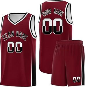 Maillots de basket-ball personnalisés de haute qualité pour hommes costumes d'uniforme d'équipe de lycée pour le basket-ball de Club - Product Image 1