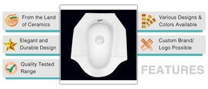 Precio asequible La venta más alta Calidad excepcional 100% Inodoros indios con estilo de cerámica en cuclillas de proveedor indio - Product Image 2