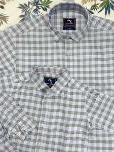 Camisa a cuadros de algodón a juego para padre e hijo, ajuste personalizado, cuello vuelto, conjuntos a juego para la familia de hermanos, Combo de ropa al por mayor - Product Image 2