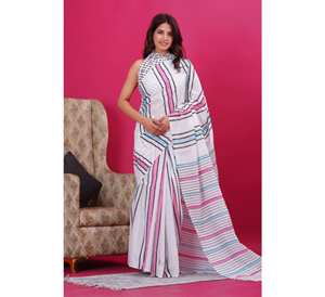 เสื้อผู้หญิงแขนสั้นผ้าคอตตอนพิมพ์ลายผ้านิ่มสำหรับงานปาร์ตี้ชุดปากีสถานทำมือสไตล์อินเดีย - Product Image 3