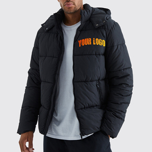 Casual <b>Winter</b> Canvas Stand Collar Detachable Puffer Jackets Custom Design High Quality Waterproof Quilted - Product Image 4