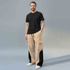 Clothing Manufacturers Custom High Quality Nylon Sweat Pants Windbreaker Track Pant Oem <b>Straight</b> Legging Sweatpants Men - Product Image 2