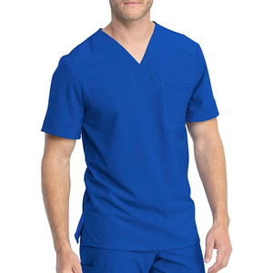 เสื้อสครับแพทย์ชายคุณภาพดี ระบายอากาศได้ดี กันลม สวมใส่ง่าย แห้งเร็ว เหมาะสำหรับฤดูร้อน ใช้ในโรงพยาบาล ปรับแต่งได้ บริการ OEM - Product Image 3