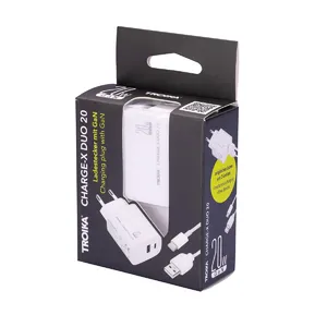 Caricatore USB Charge-X Duo 20W Personalizzato per Gadget Promozionali - Product Image 2