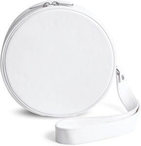 Estuche Universal para Gorra de Béisbol - Forma Redonda, Imitación de Cuero Blanco, Tipo de Tela 100% Cuero, Origen Importado - Product Image 1