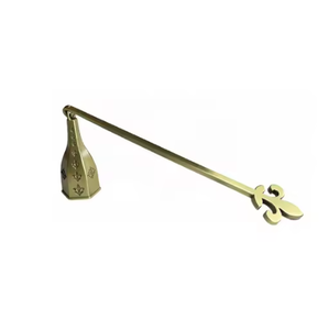 Fabriqué à la main en métal solide en acier inoxydable bougie éteignoir en métal argent bougie outils longue poignée look classique vente chaude - Product Image 5