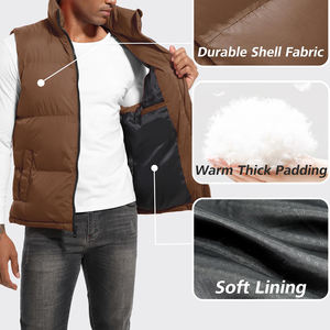Windbreak Soft <b>Thermal</b> Breathable Lightweight Waistcoat Warm Sleeveless Jacket Winter Man Duck Down Puffer <b>Vest</b> for <b>Men</b> - Product Image 5
