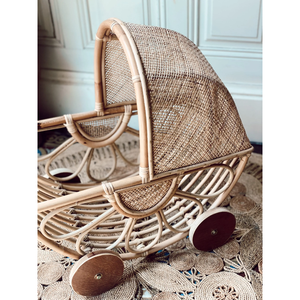 Cochecito de muñeca PRIMROSE respetuoso con el medio ambiente de ratán al por mayor para niños jugando hecho en Vietnam - Product Image 5