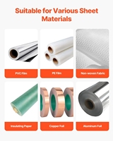 Máquina cortadora automática de tubos y cintas de 280 mm de ancho, cortadora de tiras, fundas de PVC y correas de alta velocidad