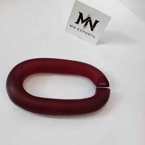 Chaîne murale en résine mate bordeaux, décoration, pièce d'art artisanale - Product Image 5