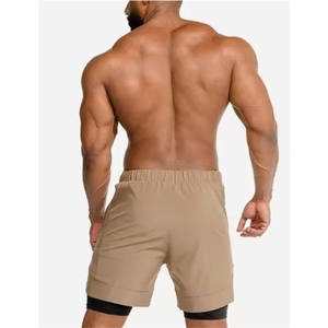 Pantalones Cortos de Verano para Hombre, Transpirables, Ecológicos, Sólidos, de Moda, de Secado Rápido, de Alta Calidad, Estilo Urbano, Cintura Elástica - Product Image 2