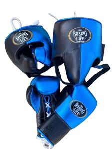 Set de Boxeo Profesional 'No Boxing No Life', Cuero Genuino de Vaca, Correa de Muñeca Ajustable, Guantes de Boxeo Personalizados - Product Image 4