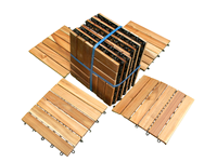 Dalles de terrasse en bois d'acacia durables à 6 lattes, emboîtables, à monter soi-même, en provenance du Vietnam, pour intérieur et extérieur