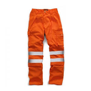 Pantalones de trabajo personalizados de alta calidad para hombre, tela duradera, transpirable, de alta visibilidad, pantalones de seguridad con cremallera, nuevo diseño, ropa de trabajo de carga - Product Image 1