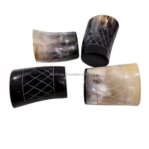 Vaso de chupito de toro Original Natural, copa para beber, regalos para él, regalos, cuerno para beber de búfalo Real, copa de vino de RF Crafts - Product Image 4