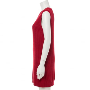 Vestido de Suéter de Punto Sin Mangas, Color Sólido, Poliéster Suave y Elástico, Informal, para Otoño e Invierno, Venta al por Mayor, Mercado de Exportación Global de la UE - Product Image 5