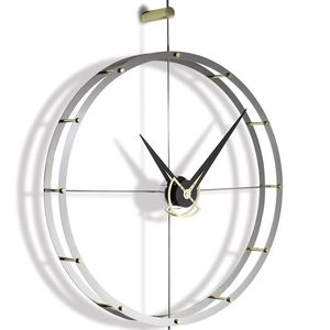 Horloge murale en fer de qualité supérieure avec finition plaquée or et aiguille noire, parfaite pour la décoration du salon ou de la chambre à coucher - Product Image 6