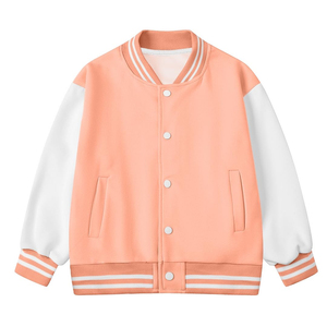 Comfortable Daily Wear <b>Men's</b> Wool <b>Jacket</b> with Vintage Inspired Look Stand Collar & Front Logo-Stylish Casual Street College Wear - Product Image 1