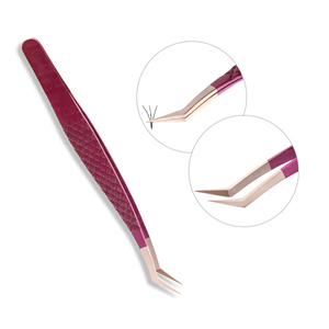 Las mejores pinzas de extensión de pestañas de acero sostenible con punta puntiaguda Logotipo personalizado para separar pestañas naturales - Product Image 4