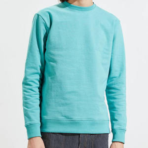 Sweat-shirt à capuche uni noir turquoise avec logo personnalisé Sweat-shirt à capuche de haute qualité Pull-over Sweat-shirt sans capuche - Product Image 1