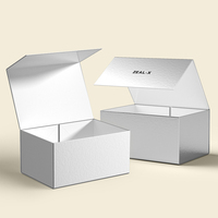 Emballage de boîte magnétique rigide dure en papier de carton recyclable de taille personnalisée boîte cadeau magnétique pliante de luxe avec couvercle magnétique