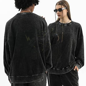 Sweatshirts d'été à logo personnalisé OEM Sweatshirts unisexes 100% coton à col rond Pullover Blank Plain Hoodies Sweatshirts Hommes Oversize - Product Image 3