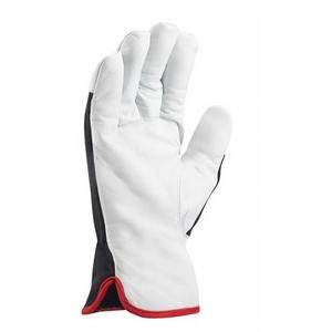 Gants de mécanique d'assemblage flexibles en coton Gants de sécurité de protection industrielle haute performance avec dos en cuir de chèvre - Product Image 4