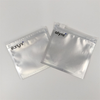 MOQ 200 pièces, Pochette personnalisée transparente d'un côté pour aligneurs dentaires, en Mylar de qualité médicale, petite, pour aligneurs orthodontiques