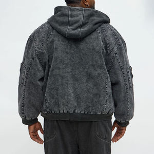 เสื้อฮู้ดผู้ชายแบบกำหนดเองซักได้มีซิปมีฮู้ดสำหรับผู้ชายโดย Marfa International - Product Image 4