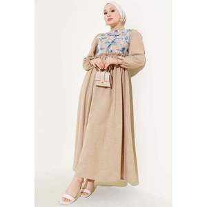 เดรสลำลองผ้ามิงค์ลายดอกไม้ผ้าโปร่ง - Product Image 4