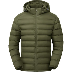 New 2026 Best Quality Plus Size Men Puffer <b>Jacket</b> Winter Unisex Custom High Quality <b>Canvas</b> Stand Collar High Street Style Front - Product Image 6