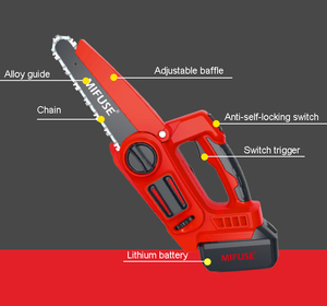 محرك منشار سلسلة بدون فرش يضمن عمر بطارية أطول وأداء عالي للطاقة لأعمال القطع التي تتطلب قوة عالية - Product Image 2