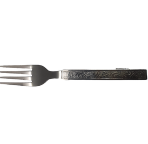 Ensembles de couverts en acier inoxydable au design gris simple en gros-Fourchette à nouilles pour dîner mariages et restaurants-Ustensiles d'argenterie - Product Image 1