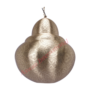 พรีเมี่ยมช่วงของอาหรับทองเหลืองเงาโคมไฟมือเจาะทองเหลืองจี้ไฟ LED จี้โคมไฟโมร็อกโกจี้ - Product Image 2