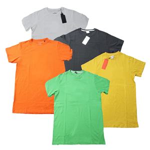 Camiseta Corta de Hombre, Talla Grande, 100% Algodón, 160-180GSM, Color Liso, con Logotipo Personalizado, Tejido a Mano, Secado Rápido, Sostenible, Precio Bajo - Product Image 3