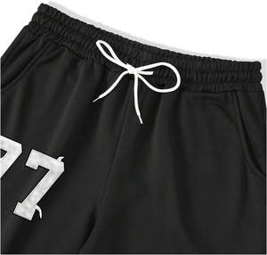 Chándal Pantalones acampanados Sudadera con capucha y pantalones Conjuntos Logotipo personalizado Pantalones de chándal acampanados de peso pesado Chándal estampado completo para hombres al por mayor - Product Image 5