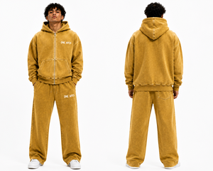 Sudadera con capucha y cremallera completa extragrande para hombre, 100% algodón, peso pesado, lavado ácido, con pedrería, estilo casual urbano, OEM ODM - Product Image 5