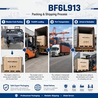 Moteur diesel industriel SCDC BF6L913 série 913, 112 kW, 2300 tr/min, refroidi par air, 4 temps, 6 cylindres, pour groupe électrogène