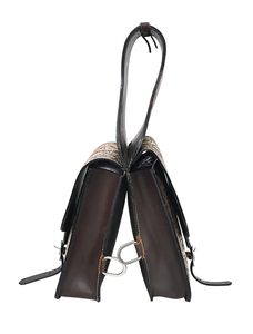 Bolsas de sillín de salto ecuestre de cuero genuino de alta calidad, ropa de equitación occidental mecanizada a mano para caballos - Product Image 5