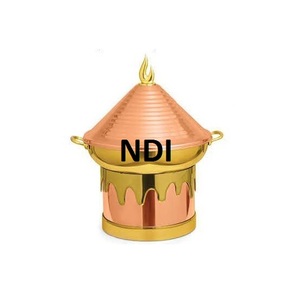 ภาชนะใส่อาหารแบบบุฟเฟต์จานสำหรับใส่อาหารชุบทองแดงอุปกรณ์สำหรับจัดเลี้ยงอาหารจานร้อนดีไซน์ทันสมัย - Product Image 2