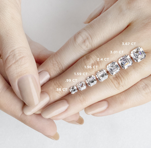 Asscher Cut Halo Anillos de compromiso con moissanita Diamante Boda Fiesta Aniversario Anillos de Regalo De La India - Product Image 4