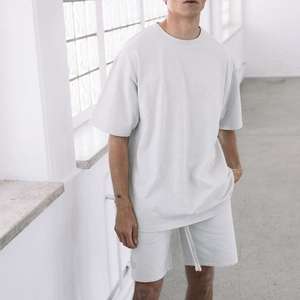 Novedad de verano, conjuntos de pantalones cortos transpirables informales para hombre, camiseta de manga corta, pantalones cortos, conjunto de chándal sólido, ropa de marca para hombre, conjuntos de 2 piezas - Product Image 3