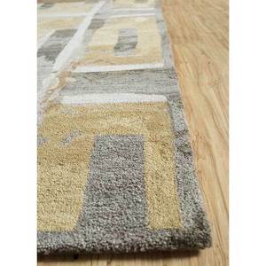 พรมขนสัตว์ทอมือลายเรขาคณิตสีเบจน้ำตาล รุ่น Acar Tnr-1552(Md) สำหรับทางเข้าบ้าน ห้องนอน ห้องโถง รูปทรงสี่เหลี่ยมผืนผ้า ขนาด 4 เมตร หนา 10 มม. - Product Image 4