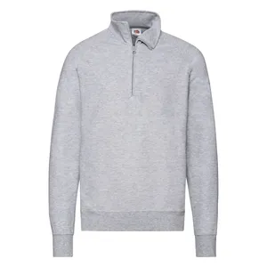 Custom Lightweight Zip Neck Sweatshirt Promotional <b>Hoodies</b> & Sweatshirts - Product Image 4